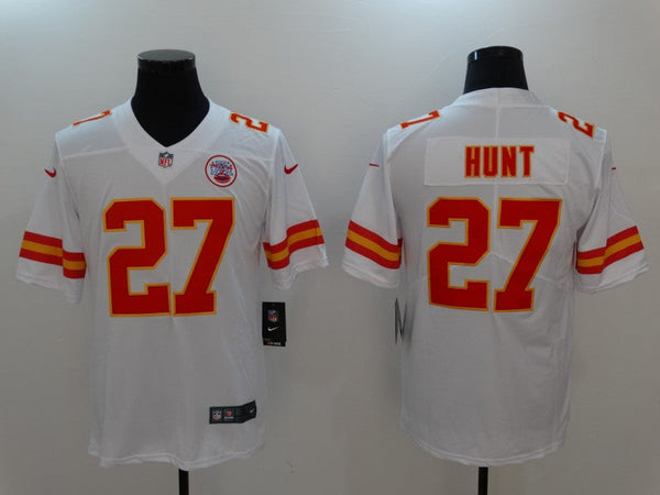 Men's Kansas City Chiefs Karim Hunt #27 White Game Jersey