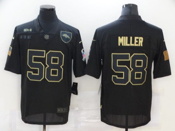 Men's Denver Broncos Von Miller #58 Black Game Player Jersey