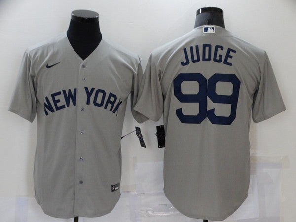 Men's New York Yankees Aaron Judge #99 Gray Replica Player Jersey