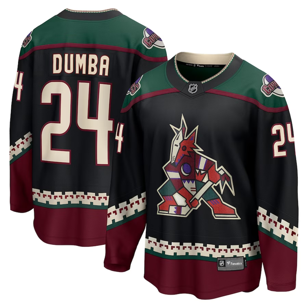 Men's Arizona Coyotes Matt Dumba #24 Black Home Breakaway Jersey