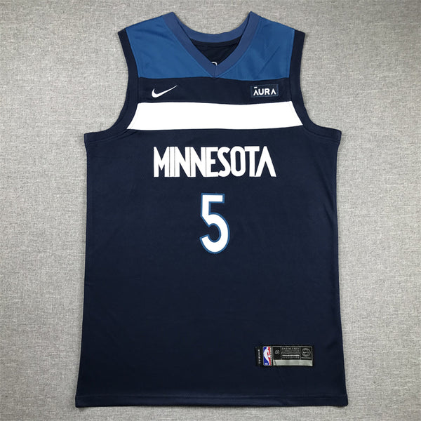 Men's Minnesota Timberwolves Anthony Edwards #5 Navy Swingman Jersey - Icon Edition