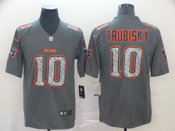 Men's Chicago Bears Mitch Trubisky #10 Gray Game Player Jersey