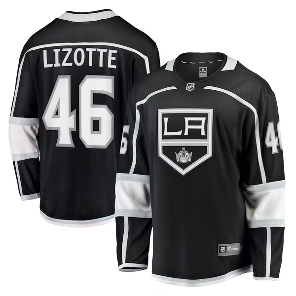 Men's Los Angeles Kings Blake Lizotte #46 Black Home Breakaway Player Jersey