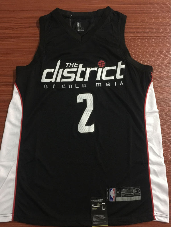 Men's Washington Wizards John Wall #2 NBA Black Swingman Jersey