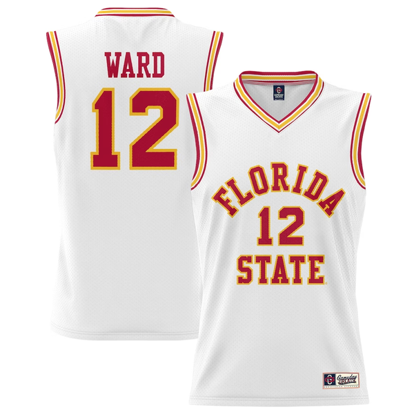 Men's Florida State Seminoles Charlie Ward #12 White Player Game Jersey