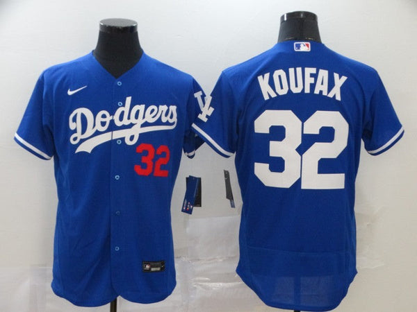 Men's Los Angeles Dodgers Sandy Koufax #32 Blue Replica Baseball Jersey