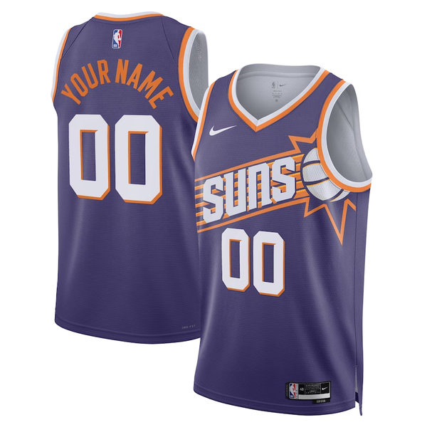 Men's Phoenix Suns Purple Swingman Custom Jersey - Icon Edition