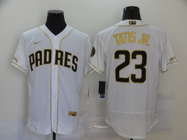 Men's San Diego Padres Fernando Tatis Jr. #23 Player White Stitched Jersey