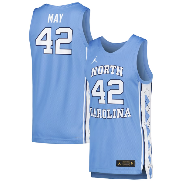 Men's North Carolina Tar Heels Jerry Stackhouse #42 Blue Player Game Jersey