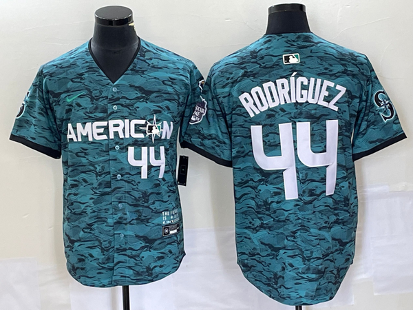 Men's American League Julio Rodriguez #44 Teal 2023 MLB All-Star Game Limited Jersey