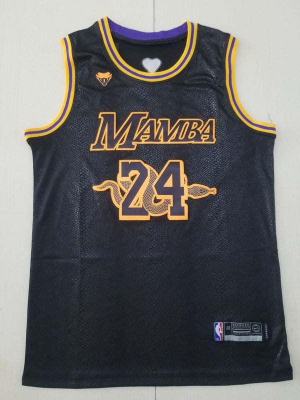 Men's Los Angeles Lakers Kobe Bryant #24 Black Player Jersey