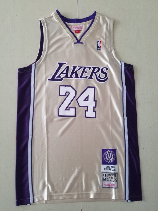 Men's Los Angeles Lakers Kobe Bryant Gold Hall of Fame Hardwood Classics Jersey