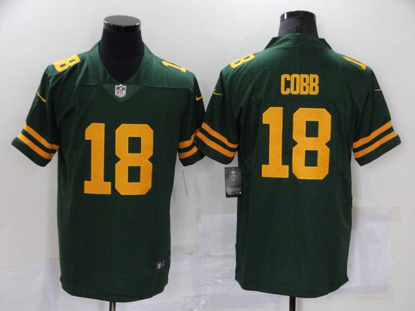 Men's Green Bay Packers Randall Cobb #18 Green Game Player Jersey