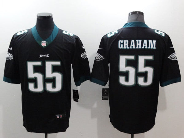 Men's Philadelphia Eagles Brandon Graham #55 Black Game Jersey