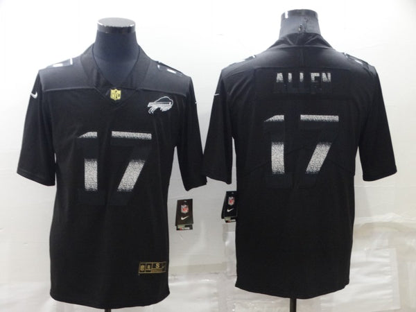 Men's Buffalo Bills Josh Allen #17 Black Alternate Player Jersey