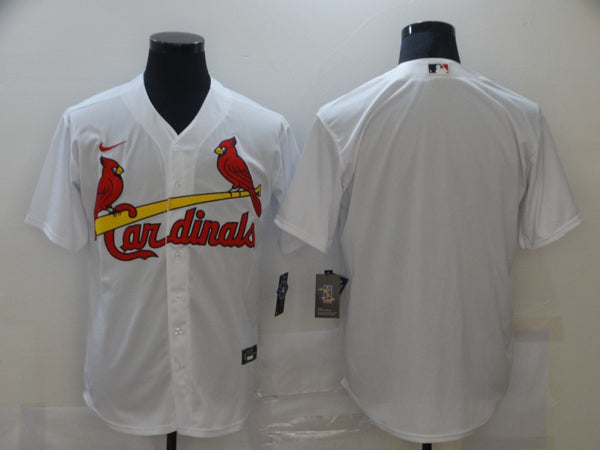 Men's St. Louis Cardinals White Home Replica Blank Jersey