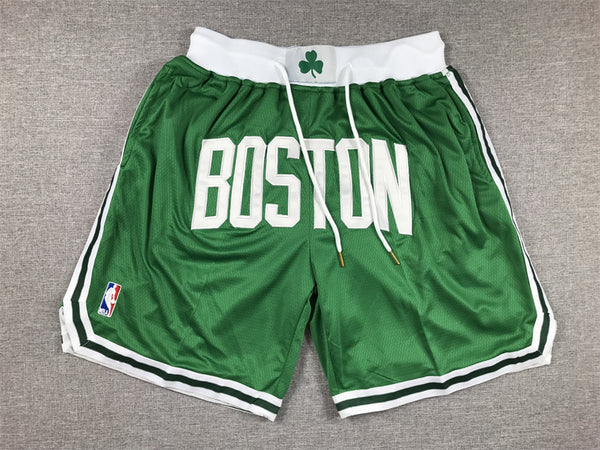 Men's Boston Celtics Kelly Green Pocket Shorts