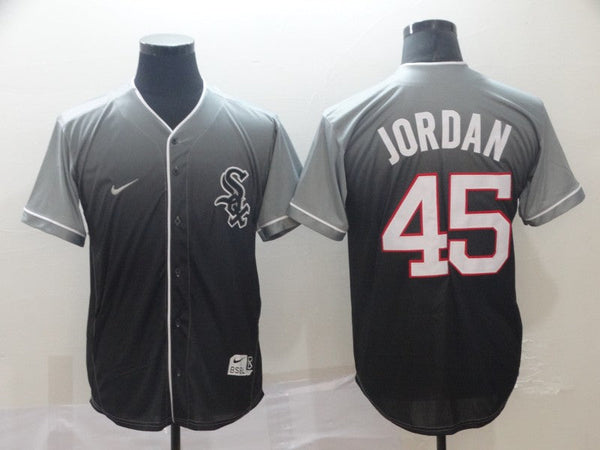 Men's Chicago White Sox Michael Jordan #45 Gray Fashion Stitched Jersey