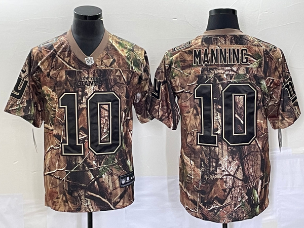 Men's New York Giants Eli Manning #10 Camouflage Game Jersey