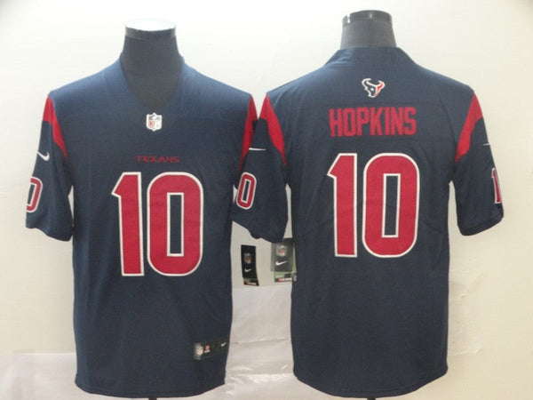 Men's Houston Texans DeAndre Hopkins #10 Navy Game Player Jersey