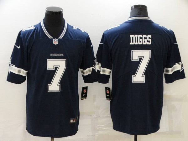 Men's Dallas Cowboys Trevon Diggs #7 Navy Game Player Jersey