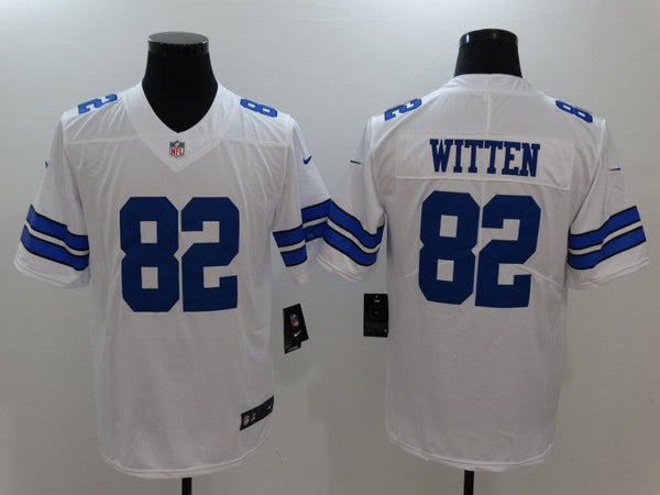 Men's Dallas Cowboys Jason Witten #82 White Custom Game Jersey