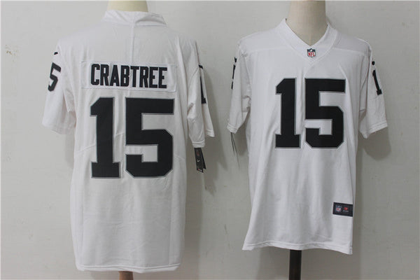 Men's Las Vegas Raiders Michael Crabtree #15 White Game Player Jersey