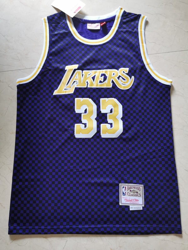 Men's Los Angeles Lakers Kareem Abdul-Jabbar #33 Swingman Jersey - Retro Purple