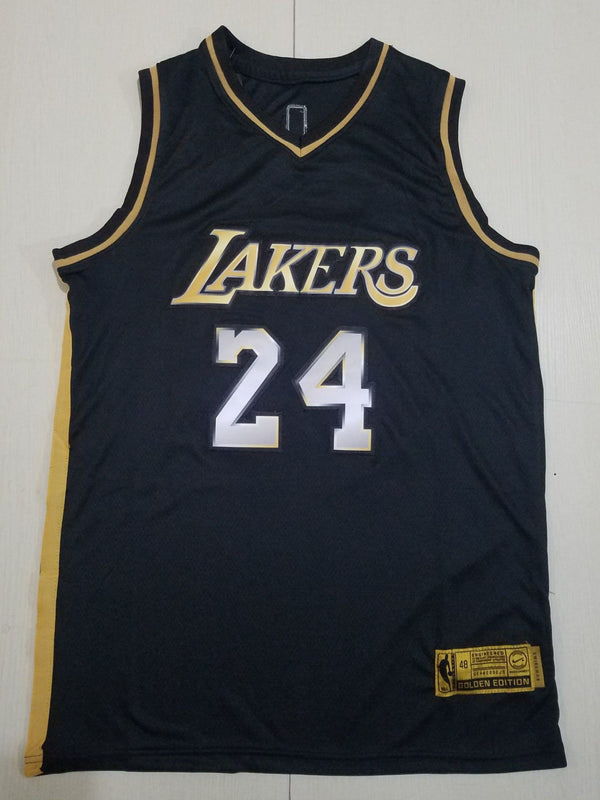 Men's Los Angeles Lakers Kobe Bryant #24 NBA Black Player Jersey