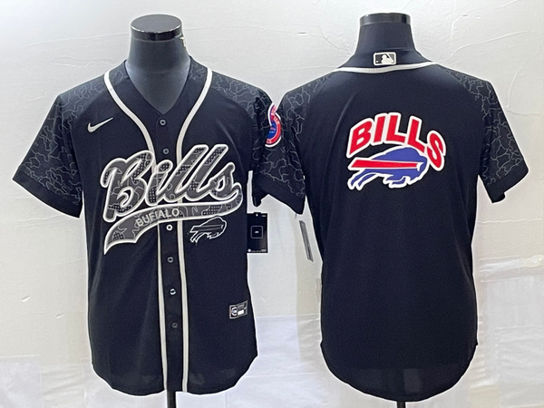 Men's Buffalo Bills Black RFLCTV Limited Jersey