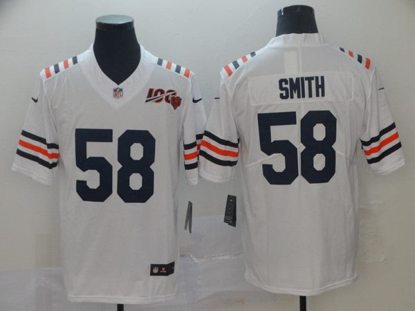 Men's Chicago Bears Roquan Smith #58 White Game Jersey