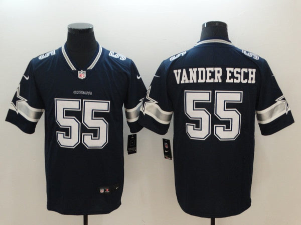 Men's Dallas Cowboys Leighton Vander Esch #55 Navy Game Player Jersey