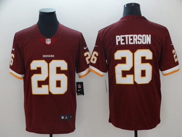 Men's Washington Redskins Adrian Peterson #26 Red Game Jersey