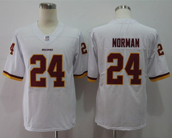 Men's Washington Redskins Josh Norman #24 White Game Jersey