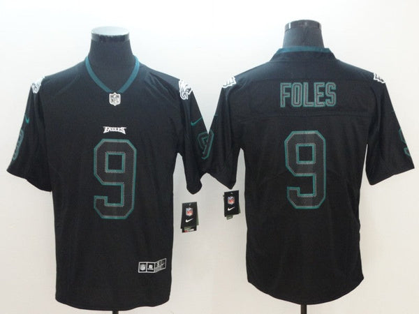 Men's Philadelphia Eagles #9 Nick Foles Black Game Jersey