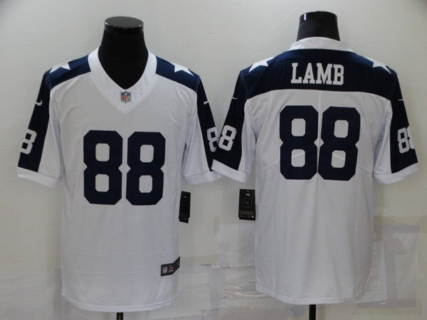 Men's Dallas Cowboys CeeDee Lamb #88 White Player Game Jersey