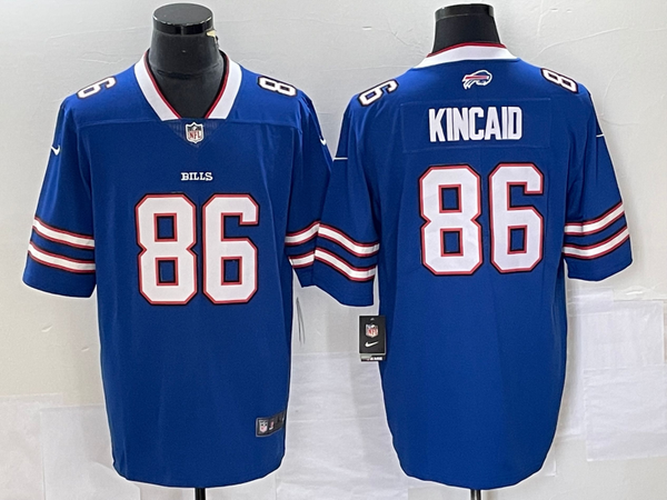 Men's Buffalo Bills Dalton Kincaid #86 Royal 2023 NFL Draft First Round Pick Game Jersey