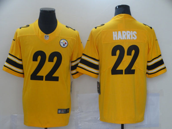 Men's Pittsburgh Steelers Najee Harris #22 Gold Inverted Team Game Jersey