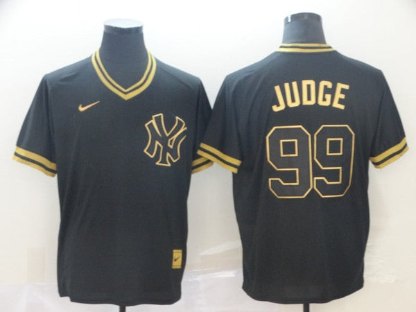 Men's New York Yankees Aaron Judge #99 Black Authentic Game Jersey