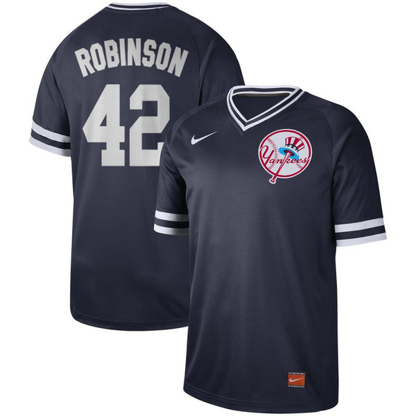 Men's New York Yankees Jackie Robinson #42 Navy Replica Baseball Jersey