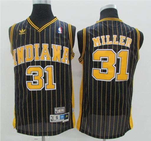 Men's Indiana Pacers Reggie Miller #31 Navy Hardwood Classics Swingman Jersey