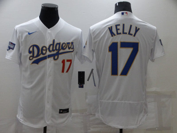 Men's Los Angeles Dodgers Joe Kelly #17 White Replica Player Jersey