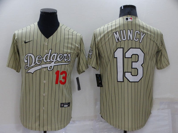 Men's Los Angeles Dodgers Max Muncy #13 Gold Replica Baseball Jersey