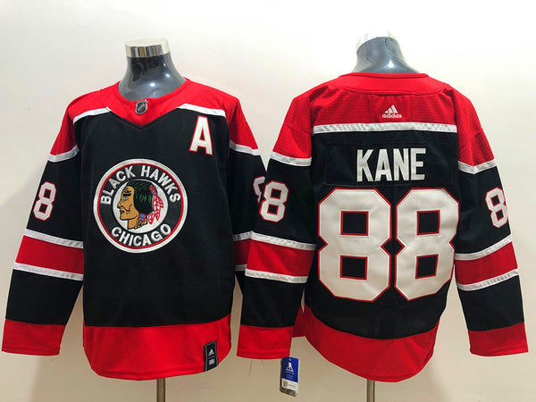 Men's Chicago Blackhawks Patrick Kane #88 Black Breakaway Jersey