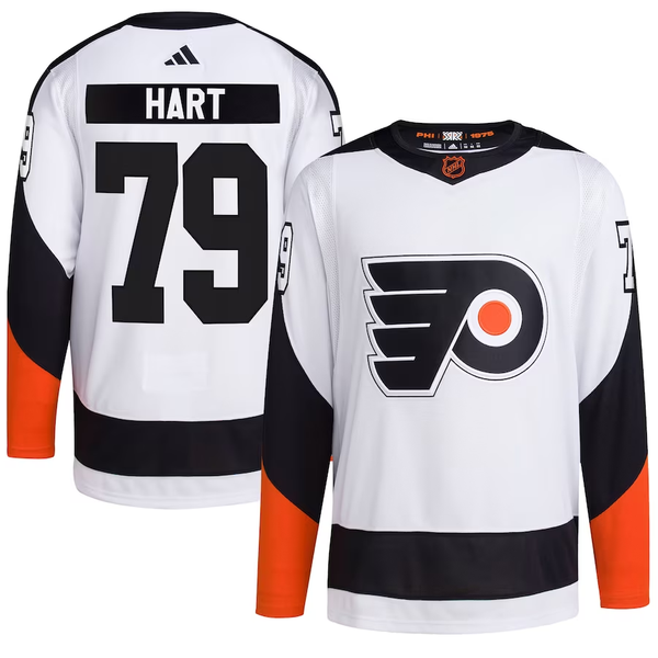 Men's Philadelphia Flyers Carter Hart #79 White Replica Player Jersey