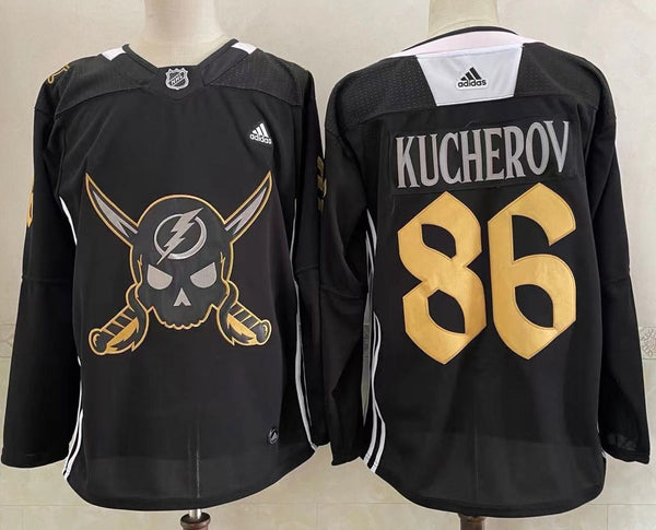 Men's Tampa Bay Lightning Nikita Kucherov #86 Black Player Jersey