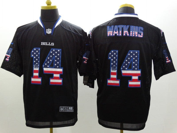 Men's Buffalo Bills Sammy Watkins #14 Black Game Jersey