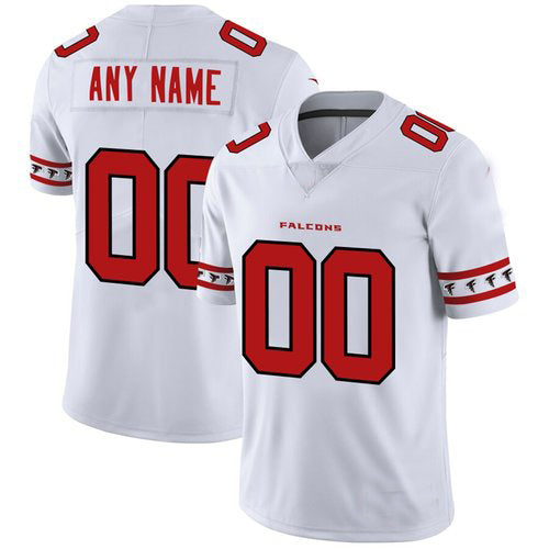 Custom Atlanta Falcons White Team Logo Vapor Limited Jersey Stitched American Football Jerseys