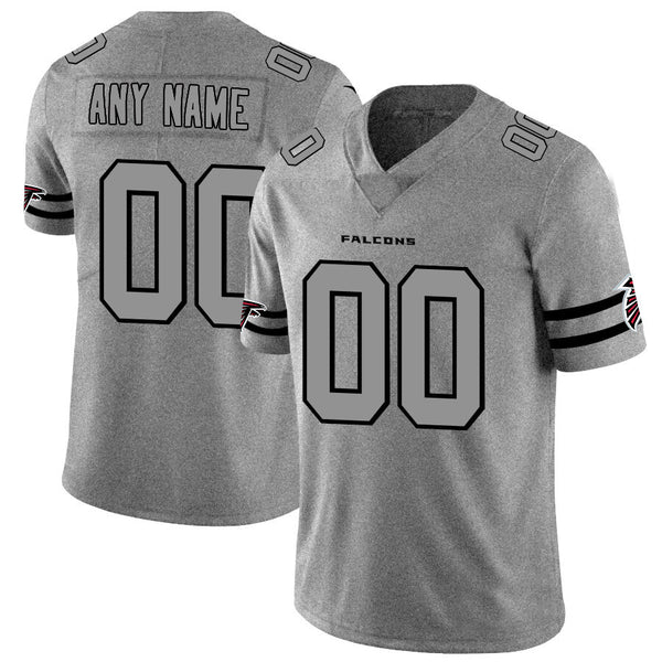 Custom Atlanta Falcons 2019 Gray Gridiron Gray Vapor Untouchable Limited Jersey Stitched American Football Jerseys