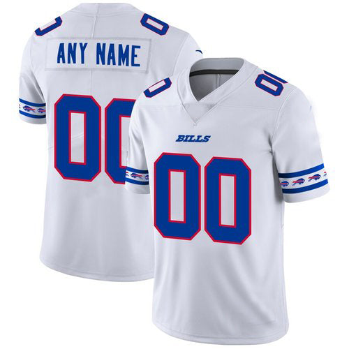 Custom Buffalo Bills White Team Logo Vapor Limited Jersey Stitched Jersey Football Jerseys